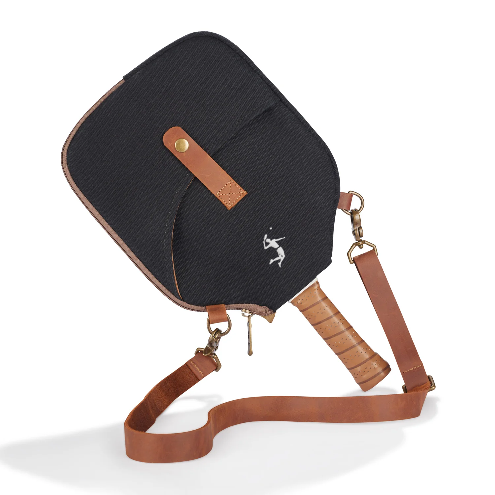 Heritage Canvas Pickleball Paddle Sling Bag | Custom UK Sleeve with Strap