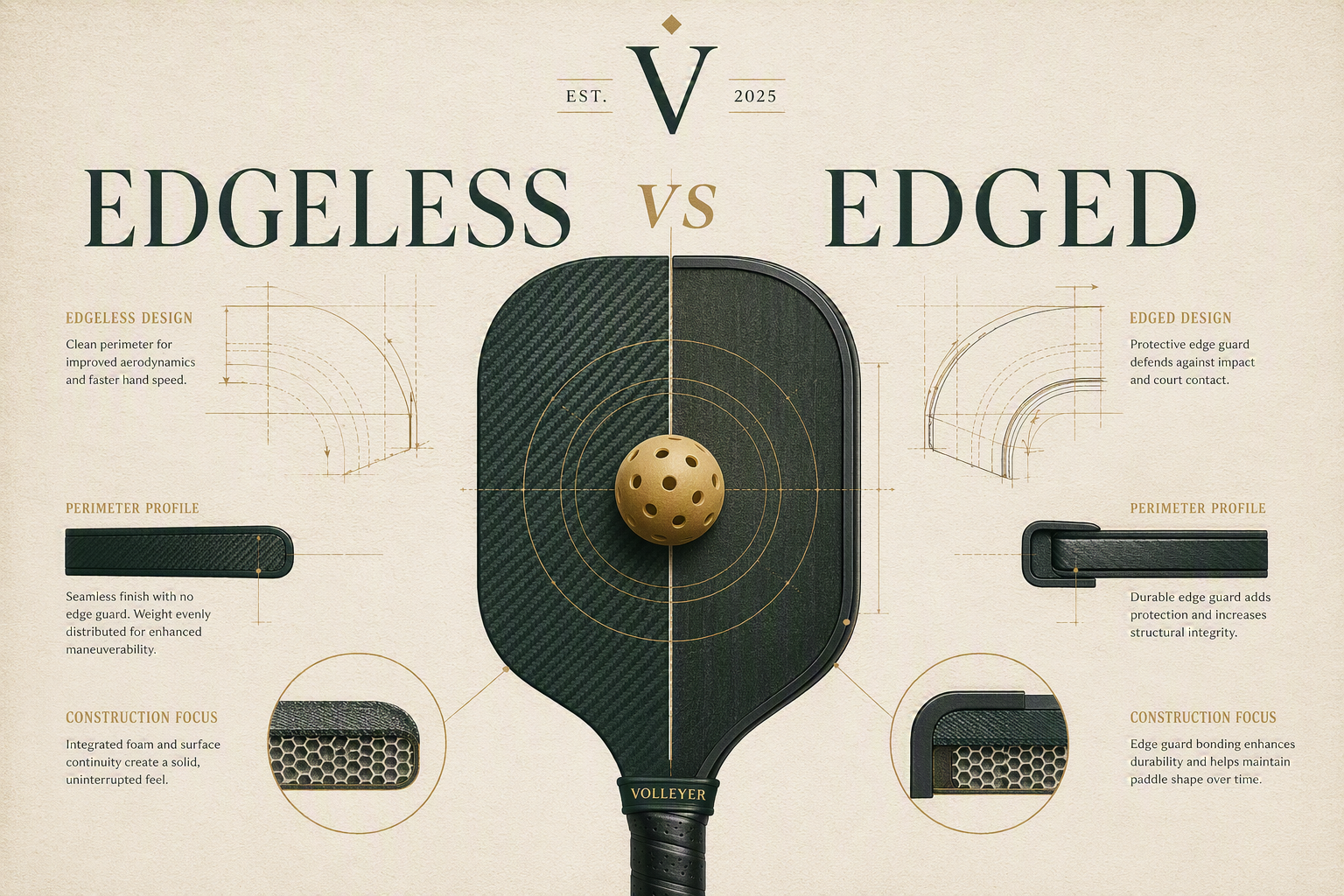 Edgeless vs Edged Pickleball Paddles: Does Removing the Edge Guard Actually Improve Performance?